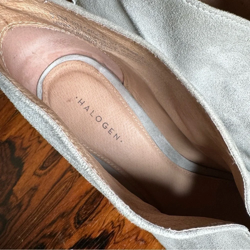 Halogen Grey Suede Leather Booties size 7 - Picture 8 of 13